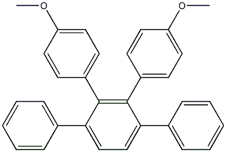 1,4-Diphenyl-2,3-bis(4-methoxyphenyl)benzene Struktur