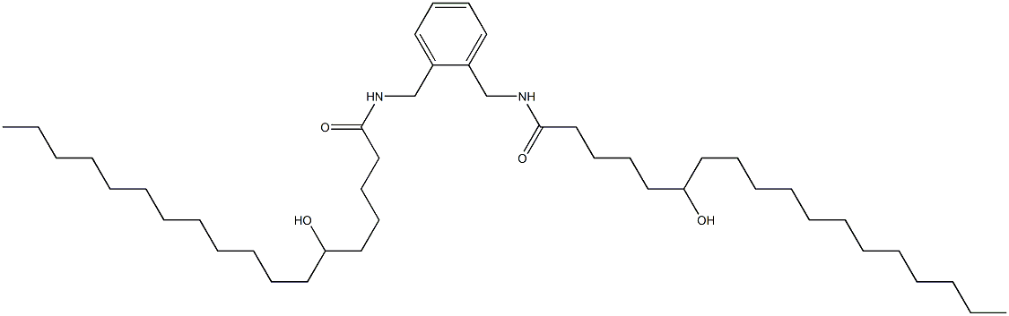 N,N'-(1,2-Phenylenebismethylene)bis(6-hydroxystearamide) Struktur