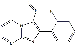 2-(2-Fluorophenyl)-3-nitrosoimidazo[1,2-a]pyrimidine Struktur