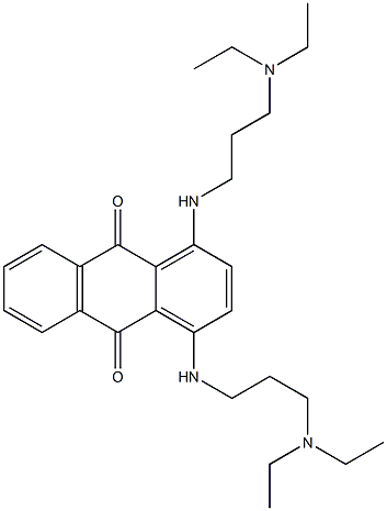 1,4-Bis[3-(diethylamino)propylamino]anthraquinone Struktur