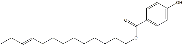 4-Hydroxybenzoic acid 10-tridecenyl ester Struktur