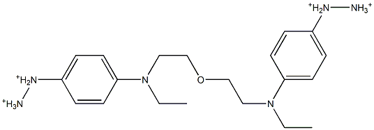 Bis[2-[N-ethyl-N-(4-diazoniophenyl)amino]ethyl] ether Struktur