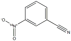 m-Nitro(14N)benzonitrile Struktur