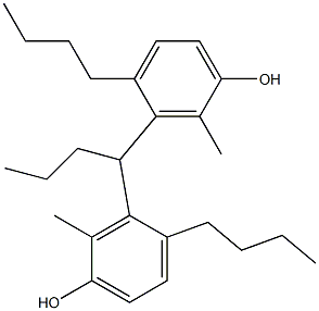 3,3'-Butylidenebis(2-methyl-4-butylphenol) Struktur