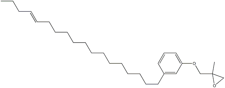 3-(14-Octadecenyl)phenyl 2-methylglycidyl ether Struktur