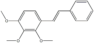 (E)-2,3,4-Trimethoxystilbene Struktur