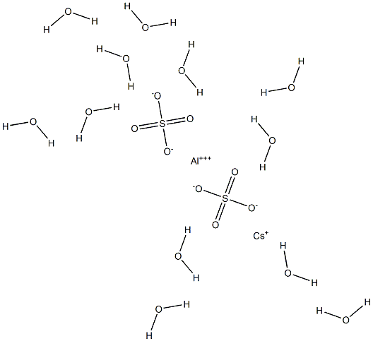 Aluminum cesium bissulfate dodecahydrate Struktur