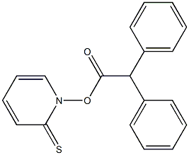 1-(Diphenylacetyloxy)pyridine-2(1H)-thione Struktur