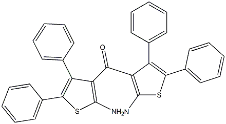 Phenyl(2-amino-4-phenyl-3-thienyl) ketone Struktur