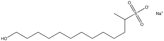 13-Hydroxytridecane-2-sulfonic acid sodium salt Struktur