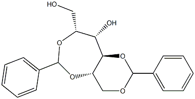 2-O,5-O:4-O,6-O-Dibenzylidene-L-glucitol Struktur