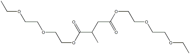 Propane-1,2-dicarboxylic acid bis[2-(2-ethoxyethoxy)ethyl] ester Struktur