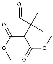 2-(1-Formyl-1-methylethyl)malonic acid dimethyl ester Struktur