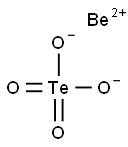 Beryllium tellurate Struktur