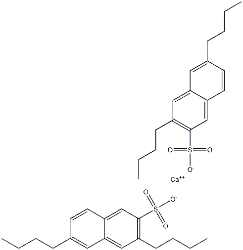 Bis(3,6-dibutyl-2-naphthalenesulfonic acid)calcium salt Struktur