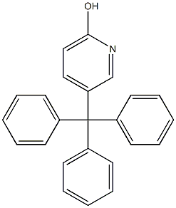 6-Hydroxy-3-(triphenylmethyl)pyridine Struktur