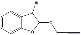 3-Bromo-2-[(2-propyn-1-yl)oxy]-2,3-dihydrobenzofuran Struktur