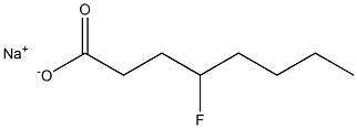 4-Fluorooctanoic acid sodium salt Struktur