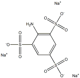 2-Amino-1,3,5-benzenetrisulfonic acid trisodium salt Struktur