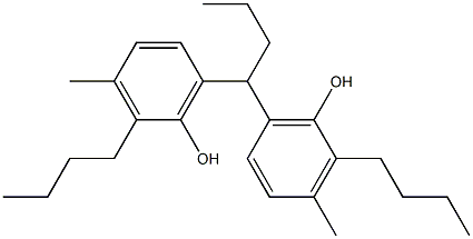 6,6'-Butylidenebis(2-butyl-3-methylphenol) Struktur