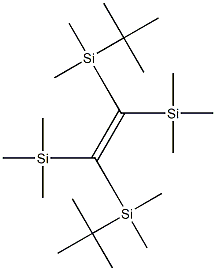 1,2-Bis[(tert-butyl)dimethylsilyl]-1,2-bis(trimethylsilyl)ethene Struktur