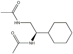 (+)-N,N'-[(R)-1-Cyclohexylethylene]bis(acetamide) Struktur