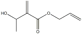 3-Hydroxy-2-methylenebutyric acid 2-propenyl ester Struktur