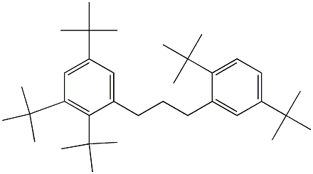 1-(2,3,5-Tri-tert-butylphenyl)-3-(2,5-di-tert-butylphenyl)propane Struktur