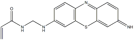 N-[(3-Imino-3H-phenothiazine-7-ylamino)methyl]acrylamide Struktur