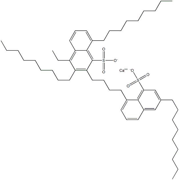 Bis(3,8-dinonyl-1-naphthalenesulfonic acid)calcium salt Struktur