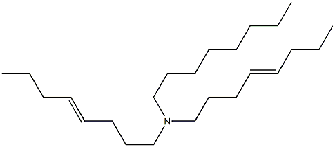 N-Octyldi(4-octenyl)amine Struktur