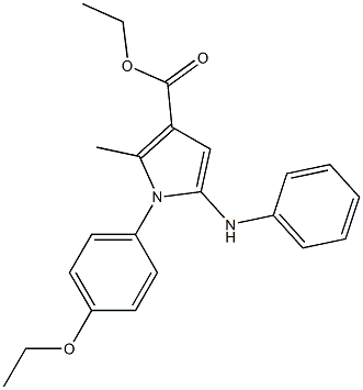 1-[4-Ethoxyphenyl]-2-methyl-5-(phenylamino)-1H-pyrrole-3-carboxylic acid ethyl ester Struktur