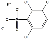 2,3,6-Trichlorophenylphosphonic acid dipotassium salt Struktur