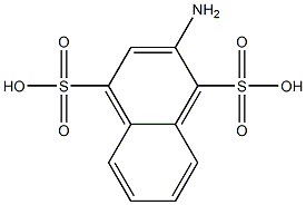 2-Amino-1,4-naphthalenedisulfonic acid Struktur