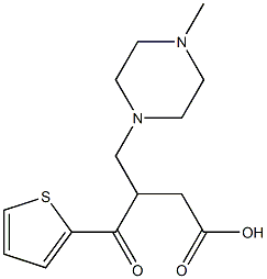 4-Oxo-4-(2-thienyl)-3-[(4-methyl-1-piperazinyl)methyl]butanoic acid Struktur