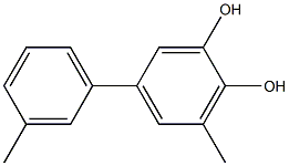 3-Methyl-5-(3-methylphenyl)benzene-1,2-diol Struktur