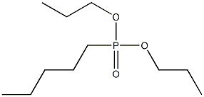 Pentylphosphonic acid dipropyl ester Struktur