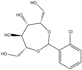 2-O,5-O-(2-Chlorobenzylidene)-D-glucitol Struktur