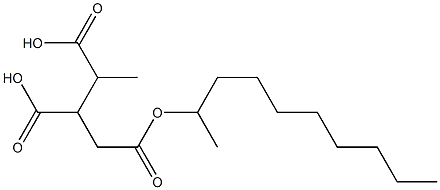 Butane-1,2,3-tricarboxylic acid 2-decyl ester Struktur