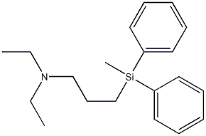 N,N-Diethyl-3-(methyldiphenylsilyl)propan-1-amine Struktur