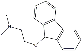 N,N-Dimethyl-2-(9H-fluoren-9-yloxy)ethanamine Struktur