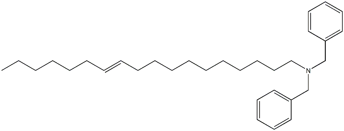 (11-Octadecenyl)dibenzylamine Struktur