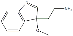 3-Methoxy-3H-indole-3-ethanamine Struktur