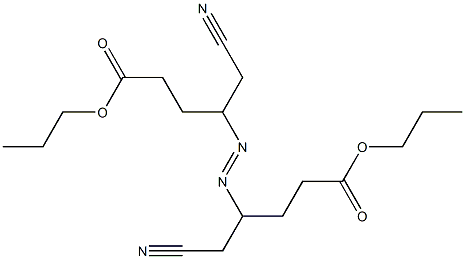 4,4'-Azobis(5-cyanovaleric acid)dipropyl ester Struktur