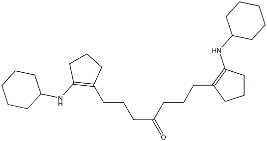 [2-(Cyclohexylamino)-1-cyclopentenyl]propyl ketone Struktur