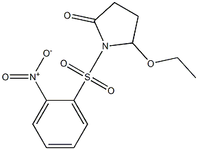 5-Ethoxy-1-[[2-nitrophenyl]sulfonyl]pyrrolidin-2-one Struktur