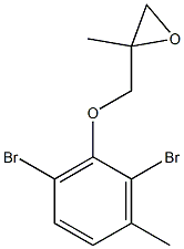 2,6-Dibromo-3-methylphenyl 2-methylglycidyl ether Struktur