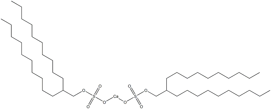 Bis(2-decyldodecyloxysulfonyloxy)calcium Struktur