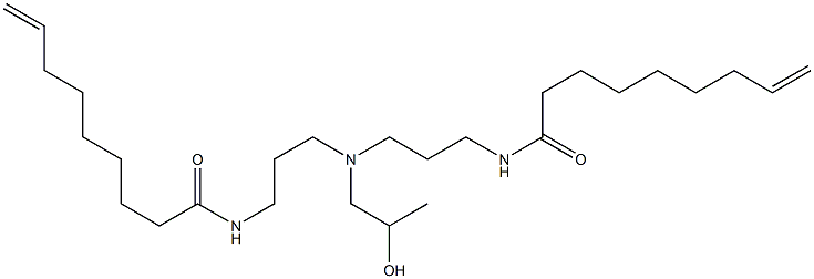 N,N'-[2-Hydroxypropyliminobis(3,1-propanediyl)]bis(8-nonenamide) Struktur