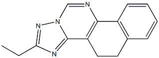 6,7-Dihydro-16-ethyl-11,13,15,17-tetraaza-13H-cyclopenta[a]phenanthrene Struktur